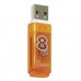 Флешка 8 GB Smartbuy Glossy USB 2.0 (SB8GBGS-Or) в СПб, Санкт-Петербурге купить