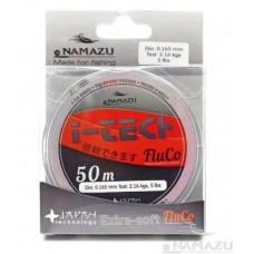 Леска Namazu I-Tech Fluco, 50 м, 0,203 мм, до 3,20 кг, прозрачная NIT50-0,203