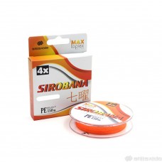 Шнур плетеный Shii Saido Sirobana 4X, 150 м, 0,148 мм, до 5,44 кг, orange SBLS150-4X-14OR