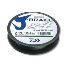 Леска плетеная Daiwa J-Braid X4 270мм 0,19мм (10,2кг) зеленая