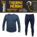 Мужское термобелье Helios Thermo-Merino комплект темно-серый (2XL) в СПб, Санкт-Петербурге купить