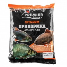 Прикормка Premier Fishing Премиум Карп-Сазан Клубника 900г PR-P-ССS