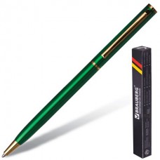 Ручка шариковая Brauberg Slim Green линия 0,7 мм 141404