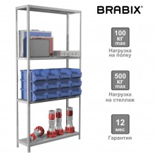 Стеллаж металлический Brabix MS-185/30/70-4 (S241BR353402)