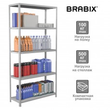 Стеллаж металлический Brabix MS KD-200/40-5 (S240BR244502)