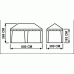 Шатер Митек Беседка 3х6 м без стенок (2 места) (Зеленый) в СПб, Санкт-Петербурге купить