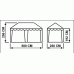 Шатер Митек Беседка 2,5х5 м без стенок (2 места) (Зеленый) в СПб, Санкт-Петербурге купить