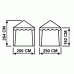Шатер Митек Беседка 2.5х2.5 м без стенок (2 места) (белый) в СПб, Санкт-Петербурге купить